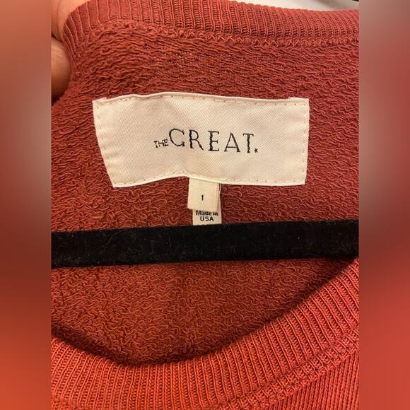 THE GREAT. Red Crew Neck Sweater - Picture 4 of 10